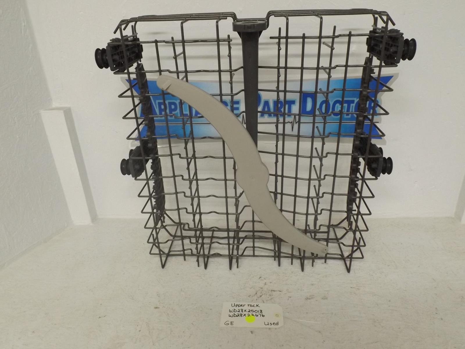 GE Dishwasher WD28X25018 WD28X22676 Upper Dish Rack Used GE Dishwasher WD28X25018 WD28X22676 Upper Dish Rack Used